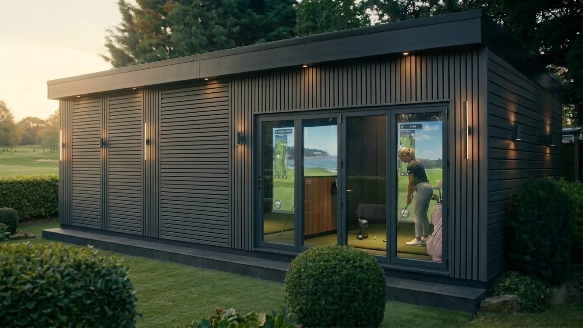 Golf Club Sim Room grey