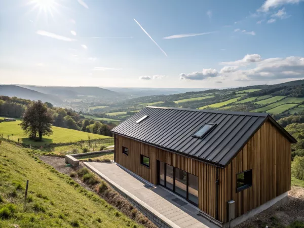 SIPs House with Solar Metal roof